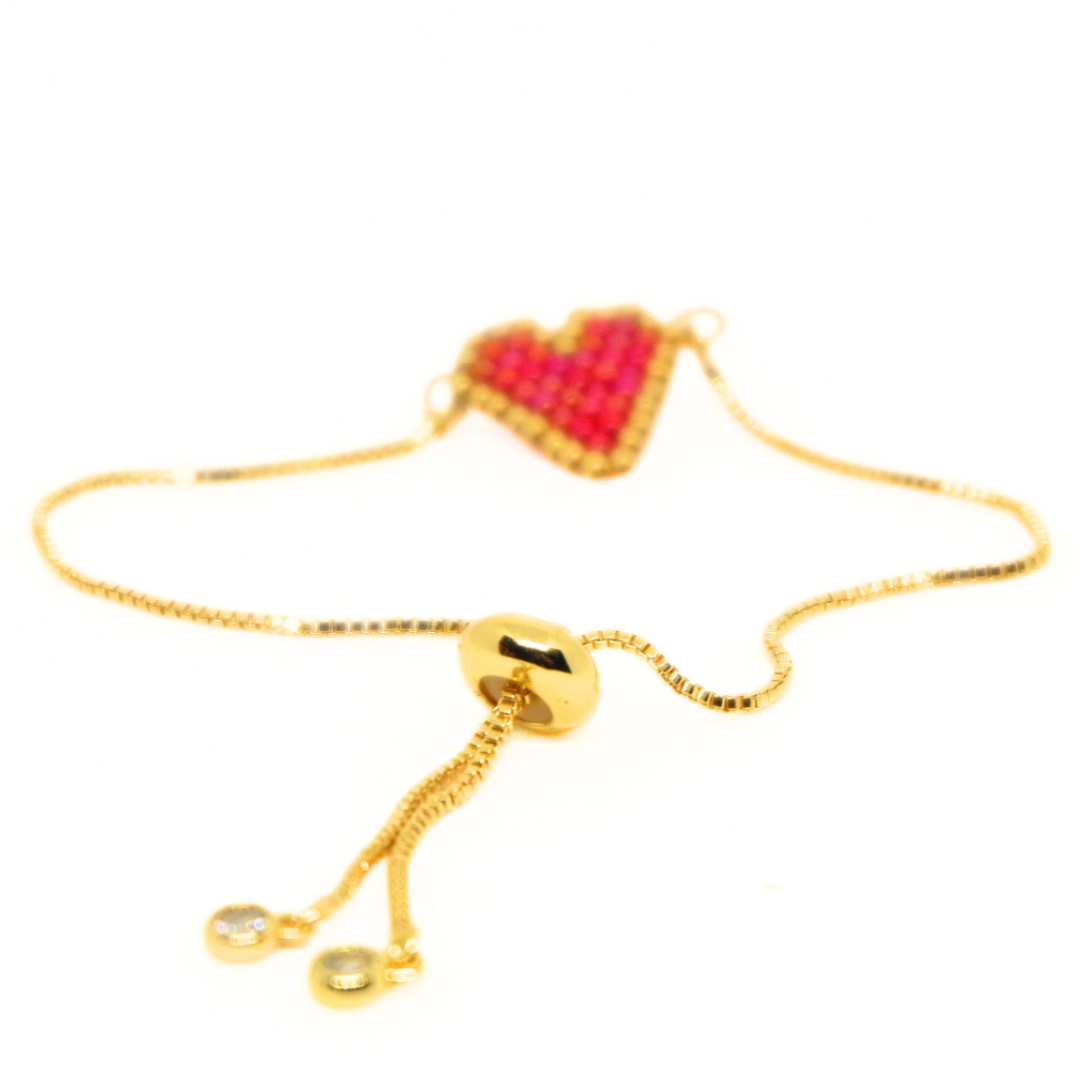 - Heart Bracelet Red -