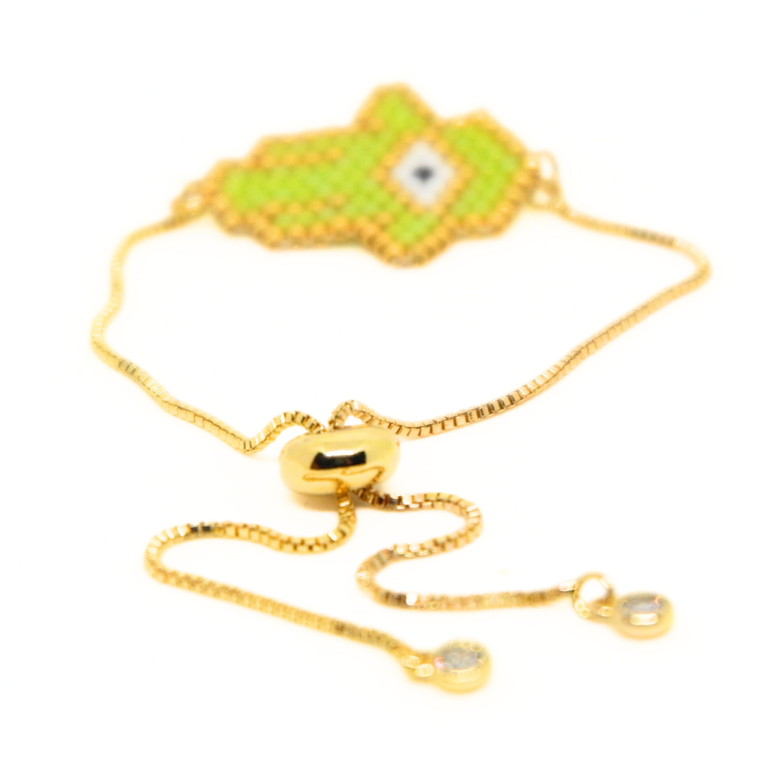 - Hamsa Protection Light Green -