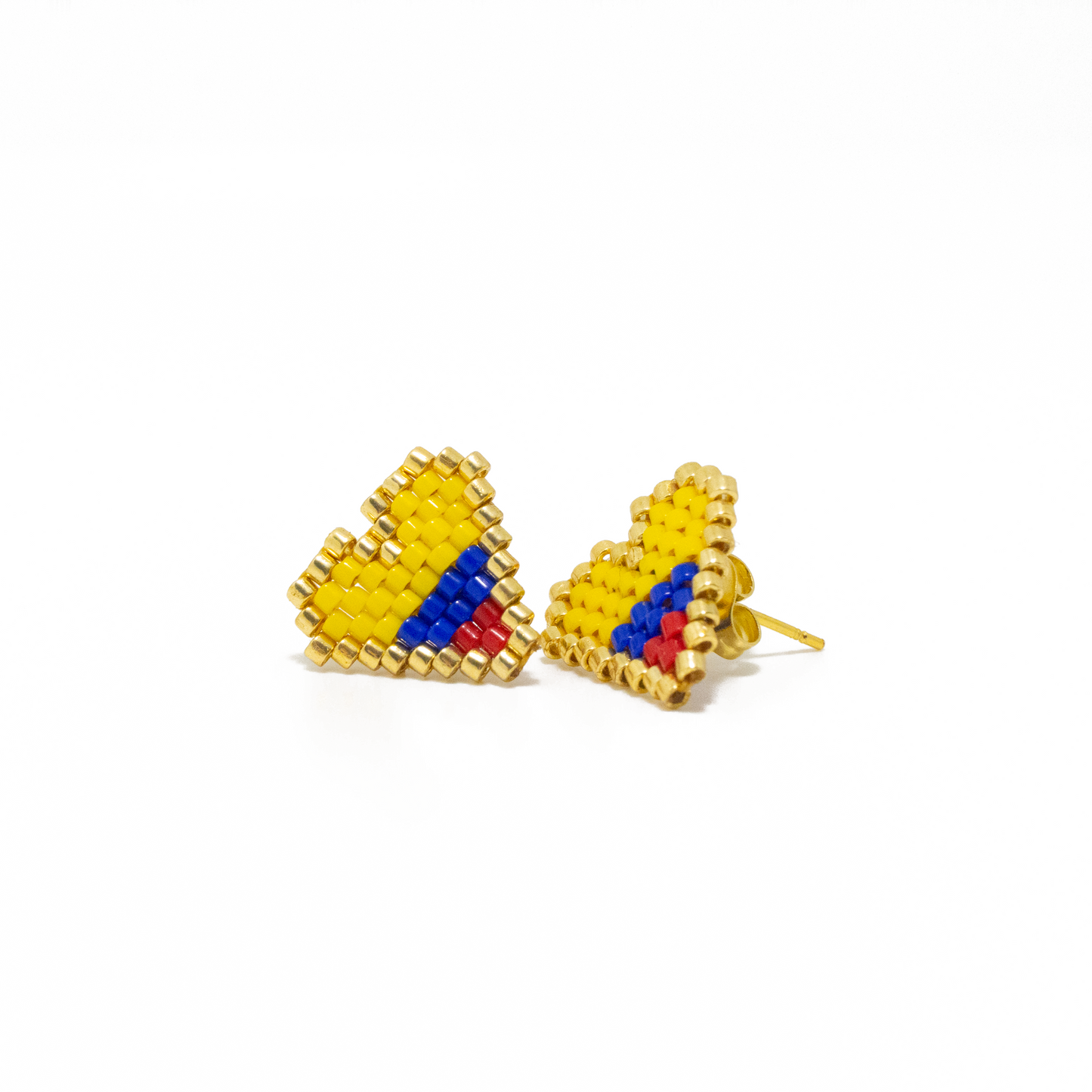 - Viva Colombia Heart Earrings -