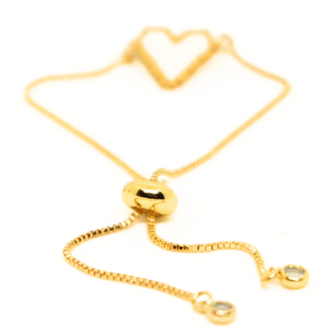 - Heart Bracelet White -