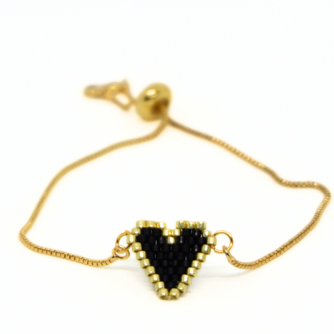 - Heart Bracelet Black-