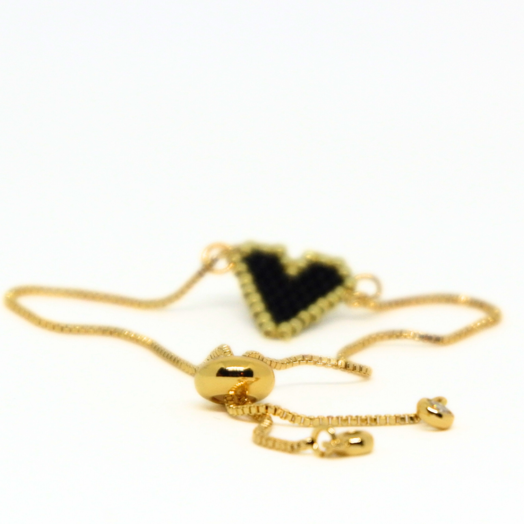 - Heart Bracelet Black-