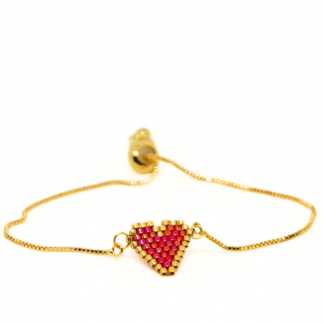 - Heart Bracelet Red -