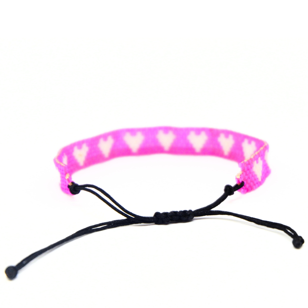 - Te Amo Bracelet Bold Pink -