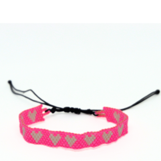- Te Amo Bracelet Neon Pink -